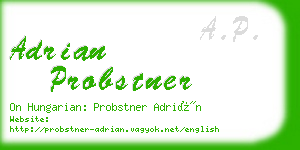 adrian probstner business card